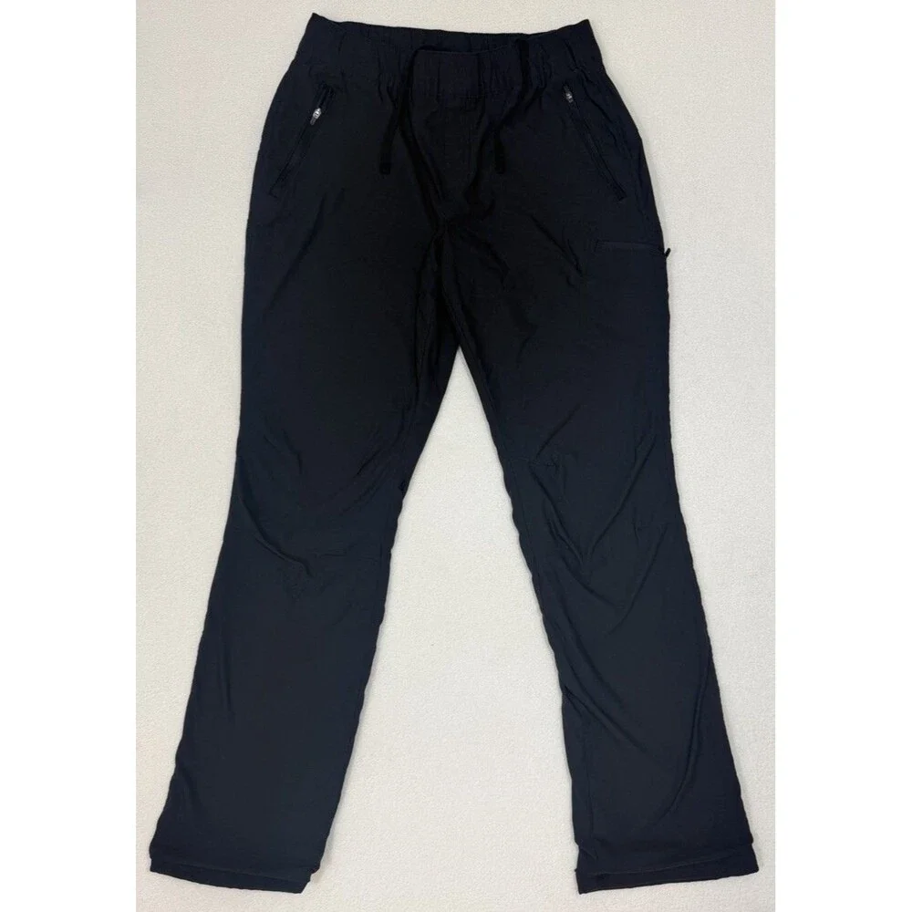 Eddie Bauer Women’s Size 8 Black Lined Pants Fall Winter Warm Stretch - Picture 1 of 12